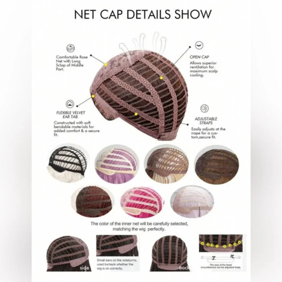 Auburn Orange Wavy Realistic Long Wig For Women hair Wigs - Picture 7 of 7